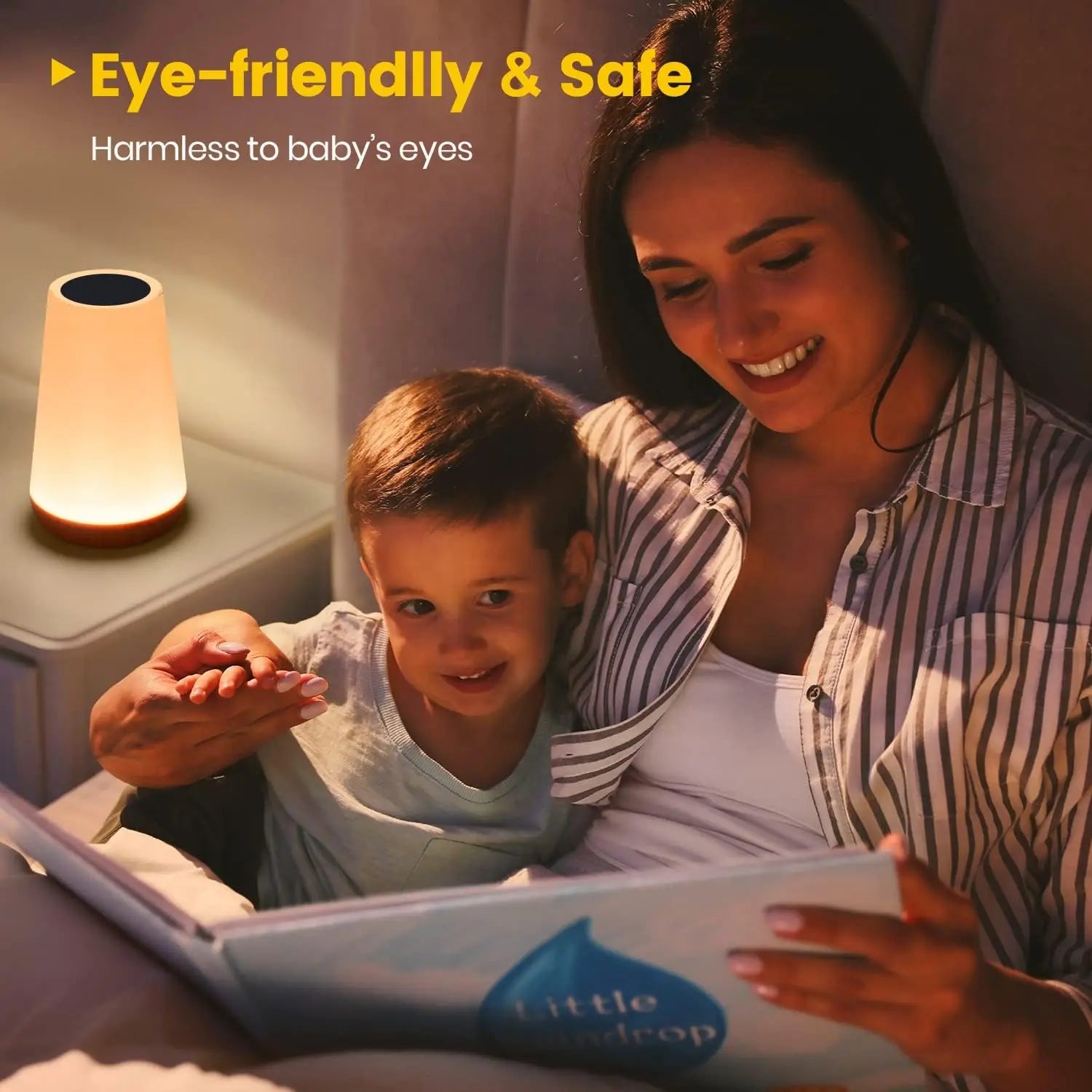 13‑Color Touch &amp; Remote RGB Night Light