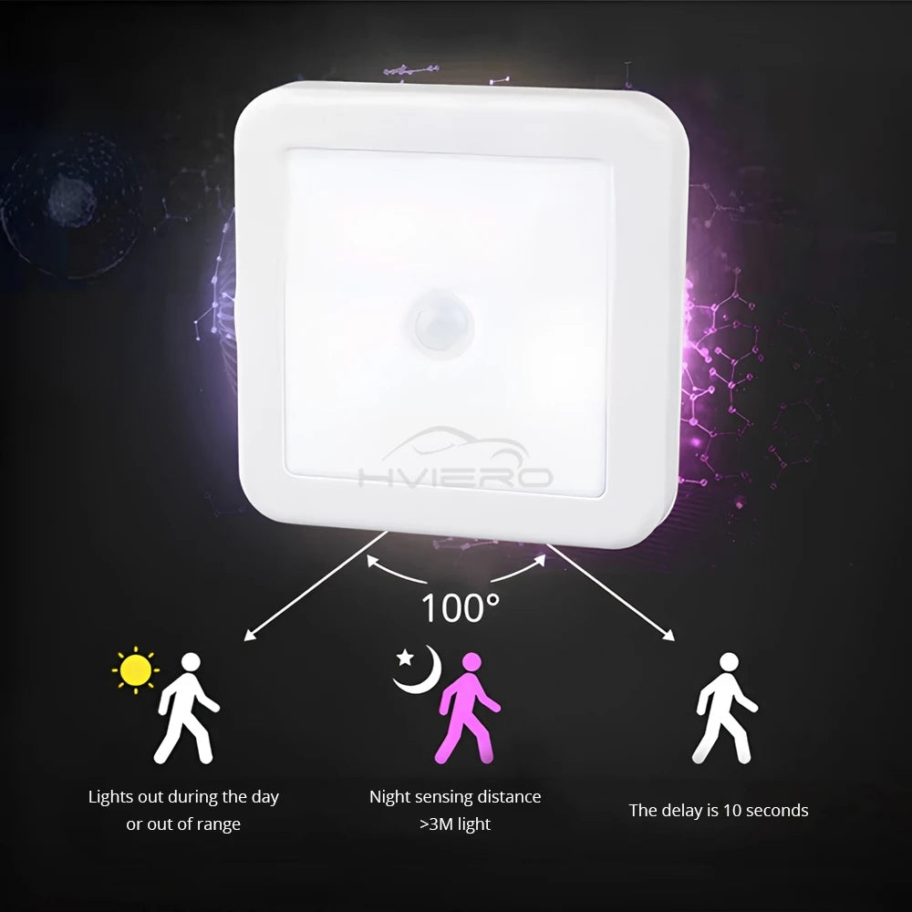White light sensor with diagram on a dark background