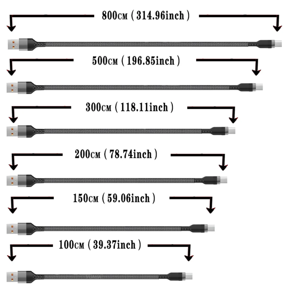 4-YUAIJA 3-in-1 Braided Fast Charging & Data Sync Cable – Lightning / Type-C / Micro USB (6A Max)