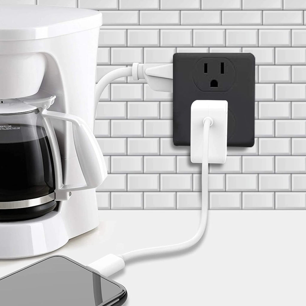1-6-Outlet Wall Plug Extender with USB & Surge Protection | LenxPlugs