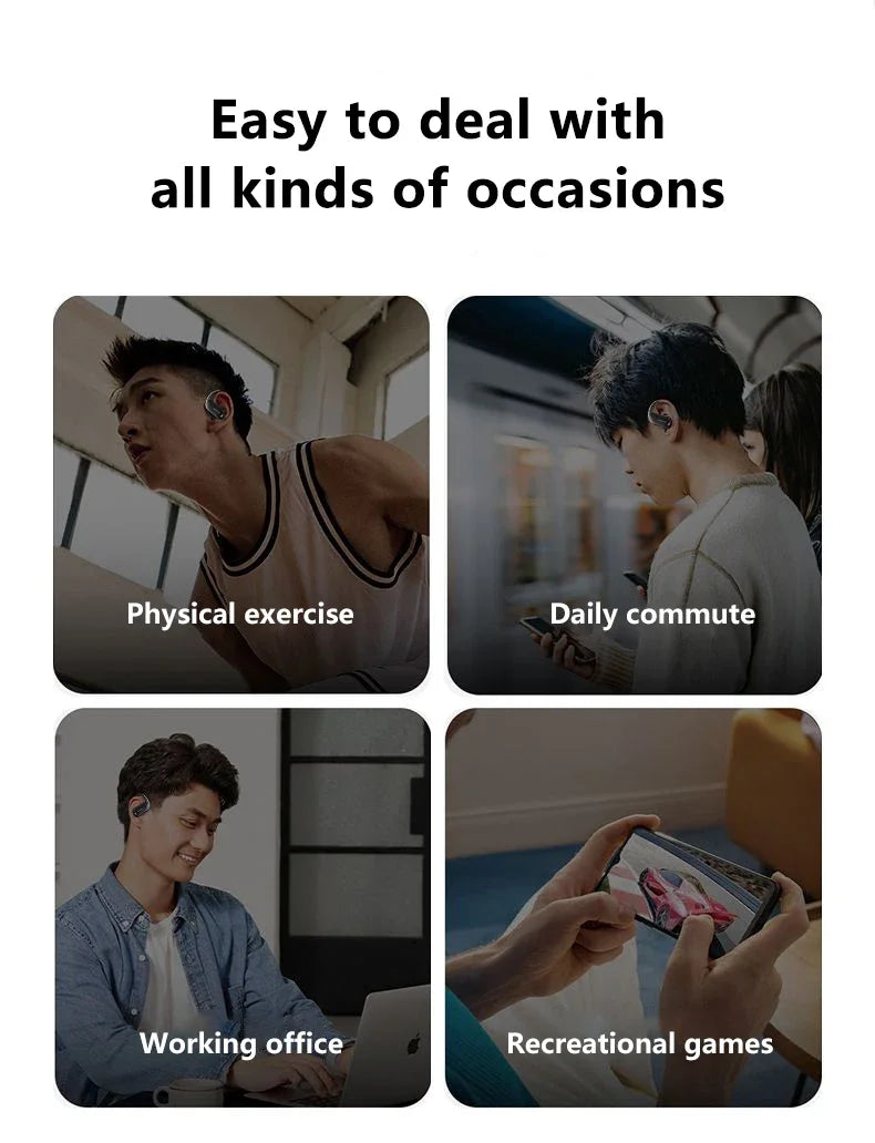 Lenovo XT55 Original Wireless Headphones OWS 5.4 Bluetooth Earphone HIFI Stereo Music Call Game Earbuds Sport Waterproof Headset