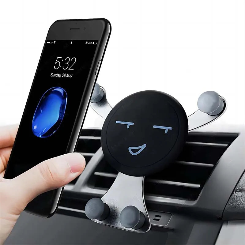 Gravity Car Phone Holder Air Vent Hook Mobile Phone Mount GPS for iPhone Samsung Xiaomi Car Bracket Universal Smartphone Stand