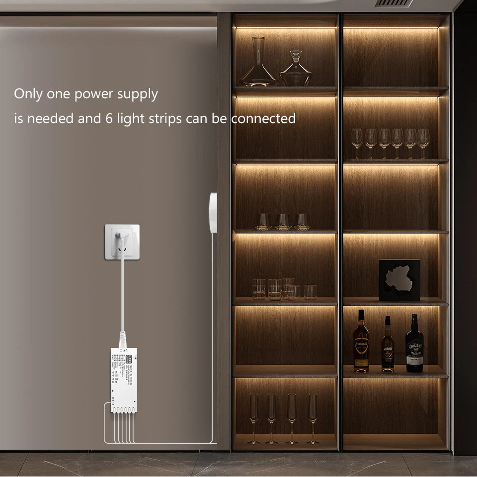 Under-Cabinet COB LED Strip Light (Touch-Sensor Dimmable)