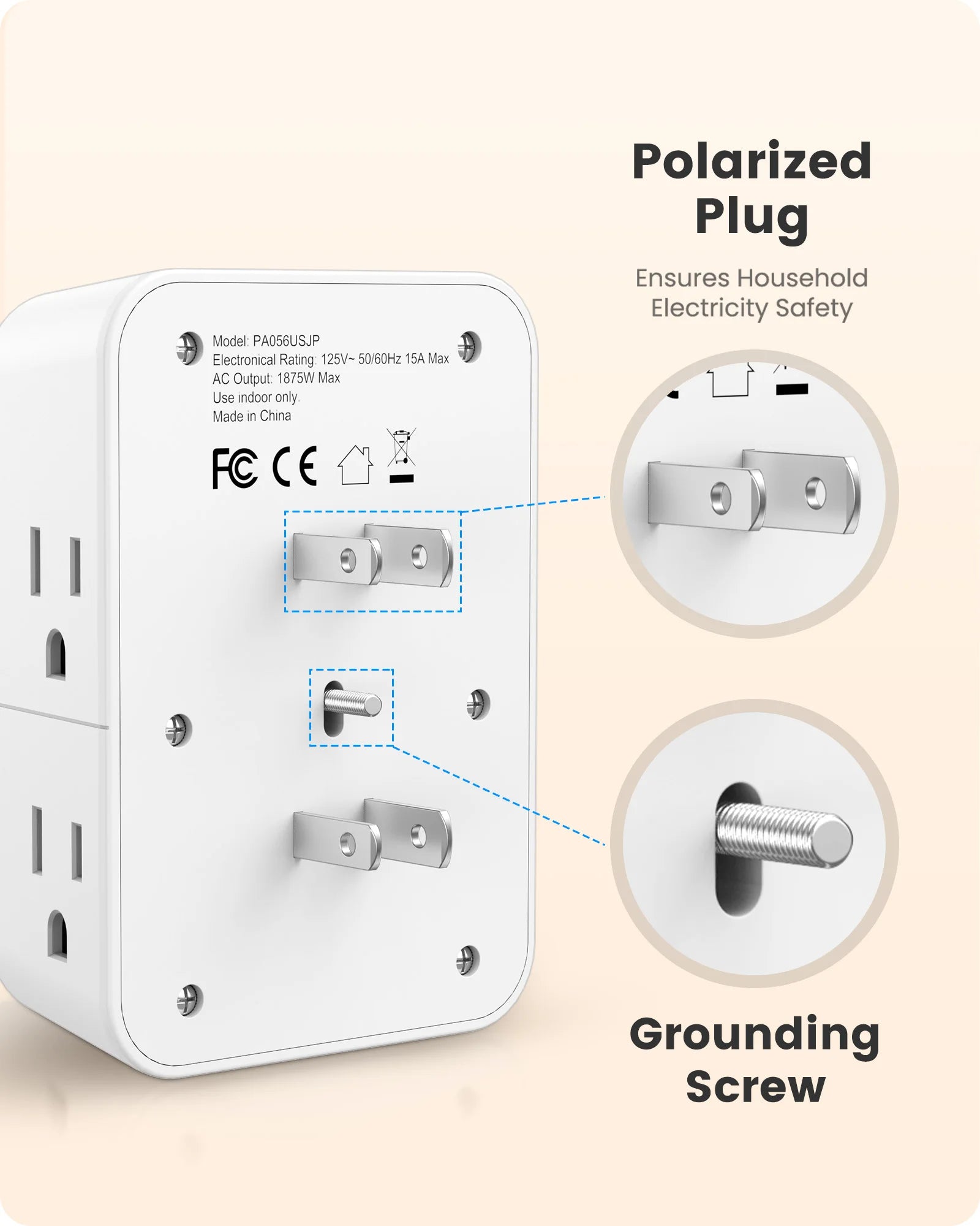 LENCENT -in- US wall outlet adapter