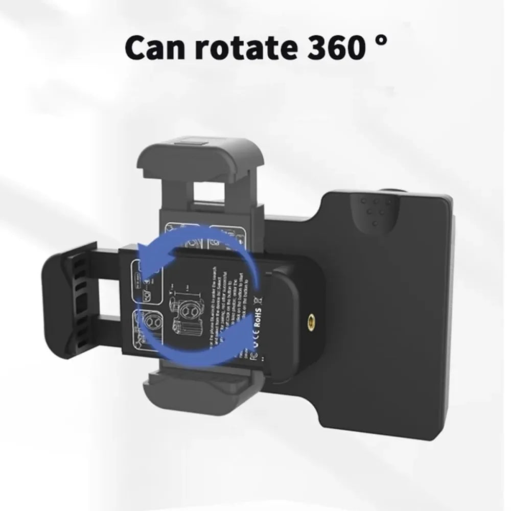 1-Smartphone Selfie Handle Phone Camera Snap Grip with Detachable Shutter Remote for iPhone 16/15/14 Vlog Video Shoot Accessory