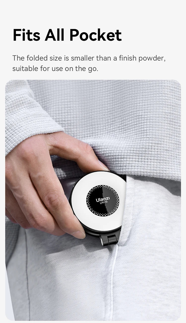 Ulanzi MA35 Selfie HandGrip Booster Bluetooth Shutter for iPhone 16 15 Android phone Photo Stabilizer Cold Shoe 1/4" Screw Mount
