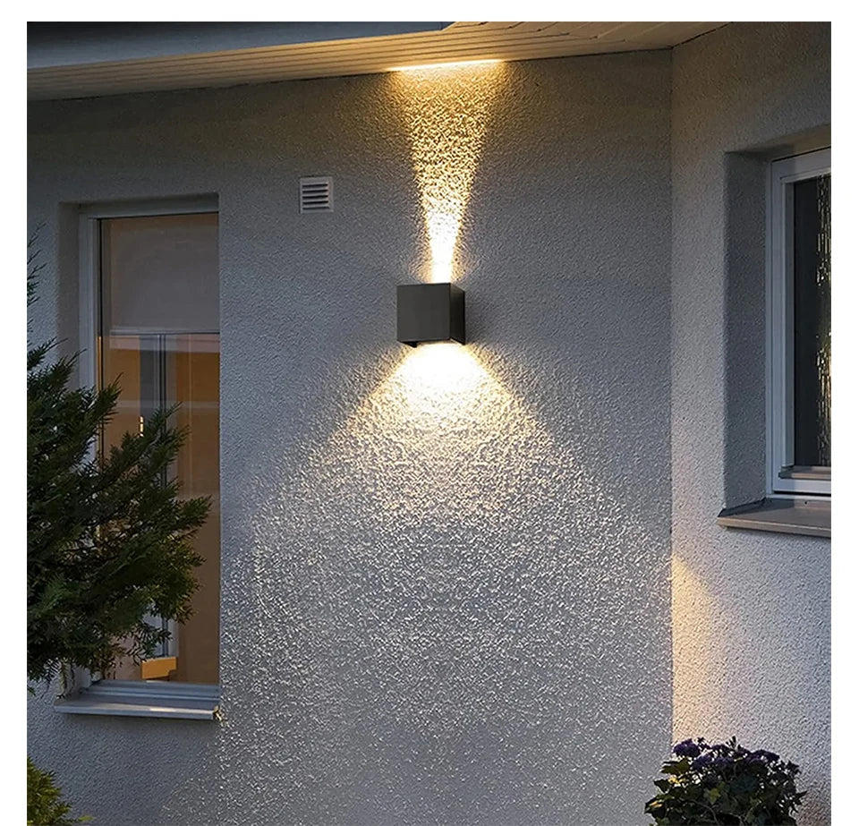 LED Modern Wall Lamp AC110V 220V 6W Cold White/Warm White Adjustable Surface Mounted Cube Led Garden Porch Light Indoor Outdoor