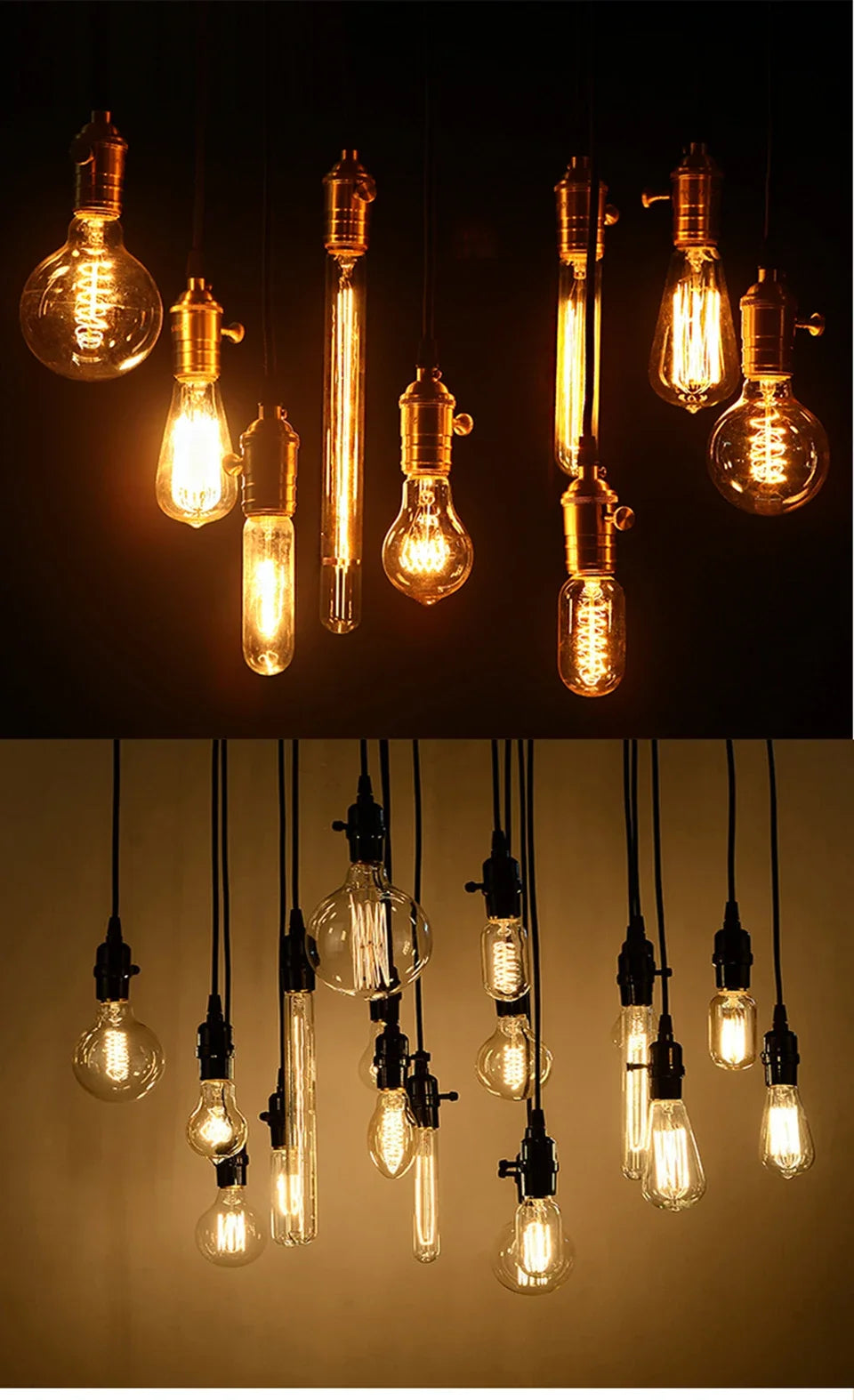 Vintage Edison Bulb E27 40w 220v Ampoule Vintage Bulb Edison Lamp Filament Incandescent Light Bulb Indoor Decor Edison Lamp