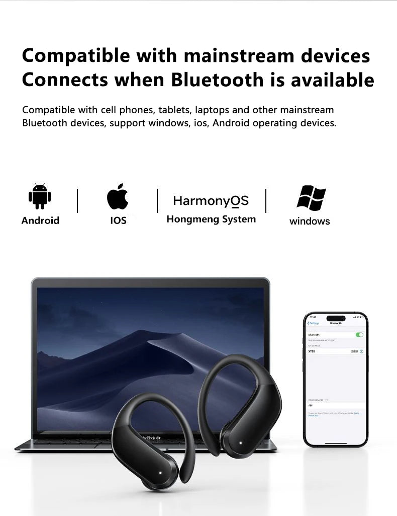 Lenovo XT55 Original Wireless Headphones OWS 5.4 Bluetooth Earphone HIFI Stereo Music Call Game Earbuds Sport Waterproof Headset