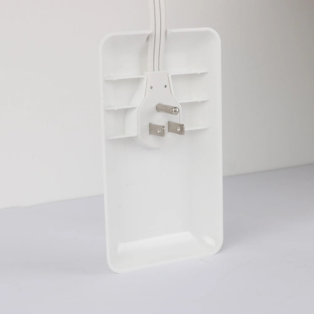 1-Flat-Face Outlet Extender with 3 Receptacles, Ultra-Thin Wall Plate Plug with Cord Extender and 3-Outlet Power Strip
