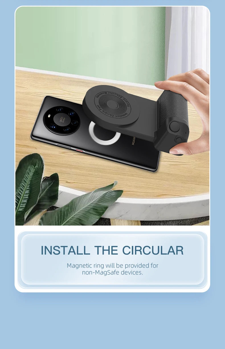 Magnetic Wireless Charger Stand Camera Handle (Bluetooth)