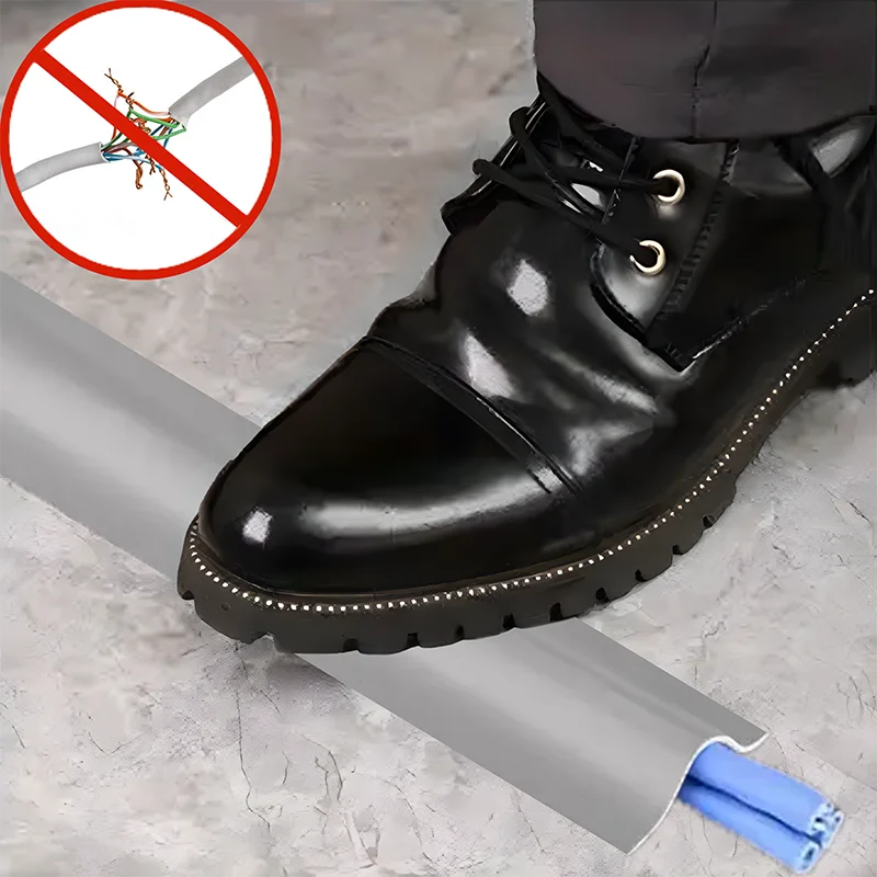 Cable Protector Self-Adhesive PVC Wire Protection Strip Insulation Cord Protection Cover Wear Resistant Prevent Trip Organizers