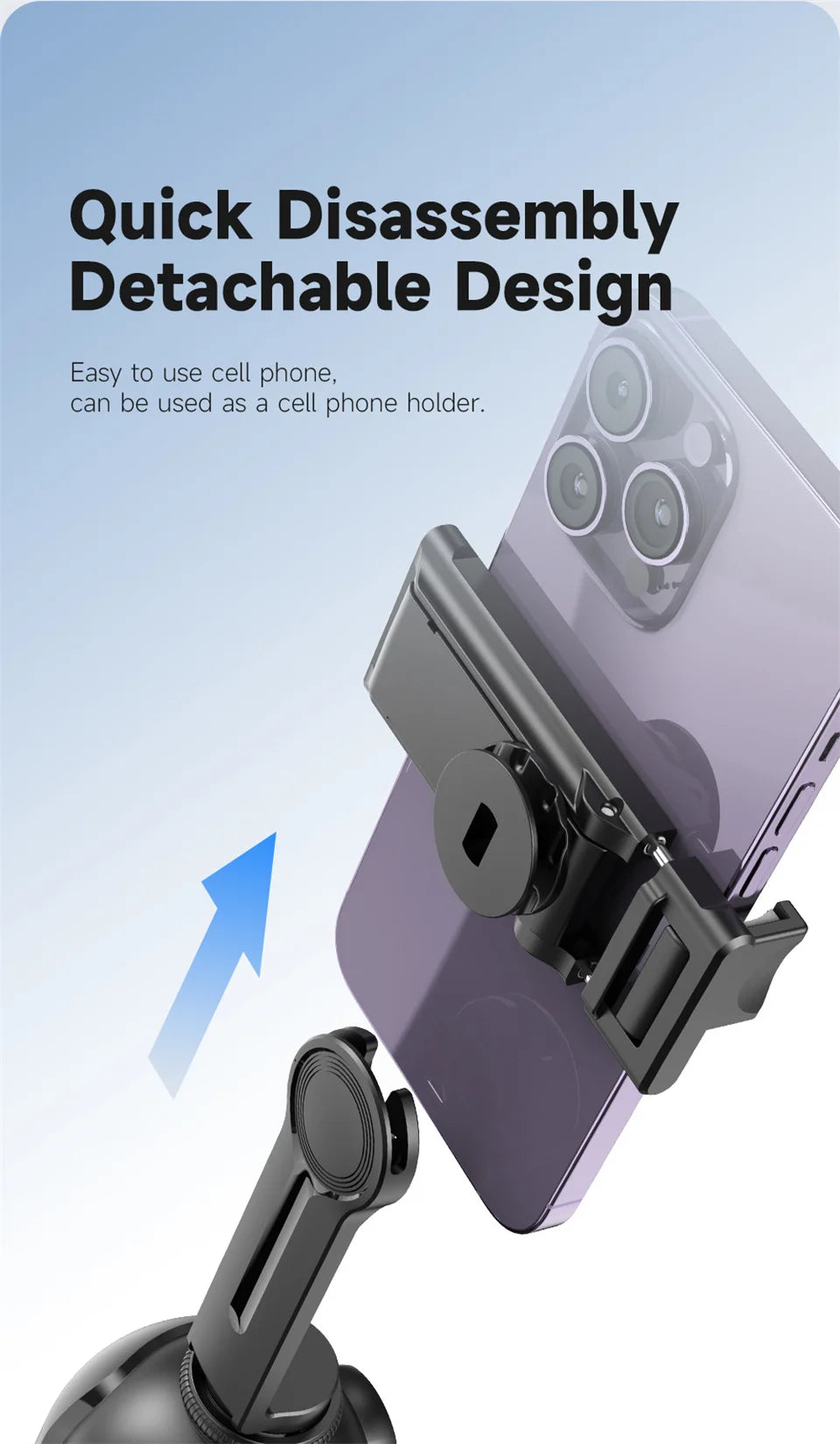 FGCLSY P03 Gimbal Stabilizer for Mobile Phone AI 360 Follow Selfie Stand Face Tracking Desktop Gimbal for Cellphone and Cameras