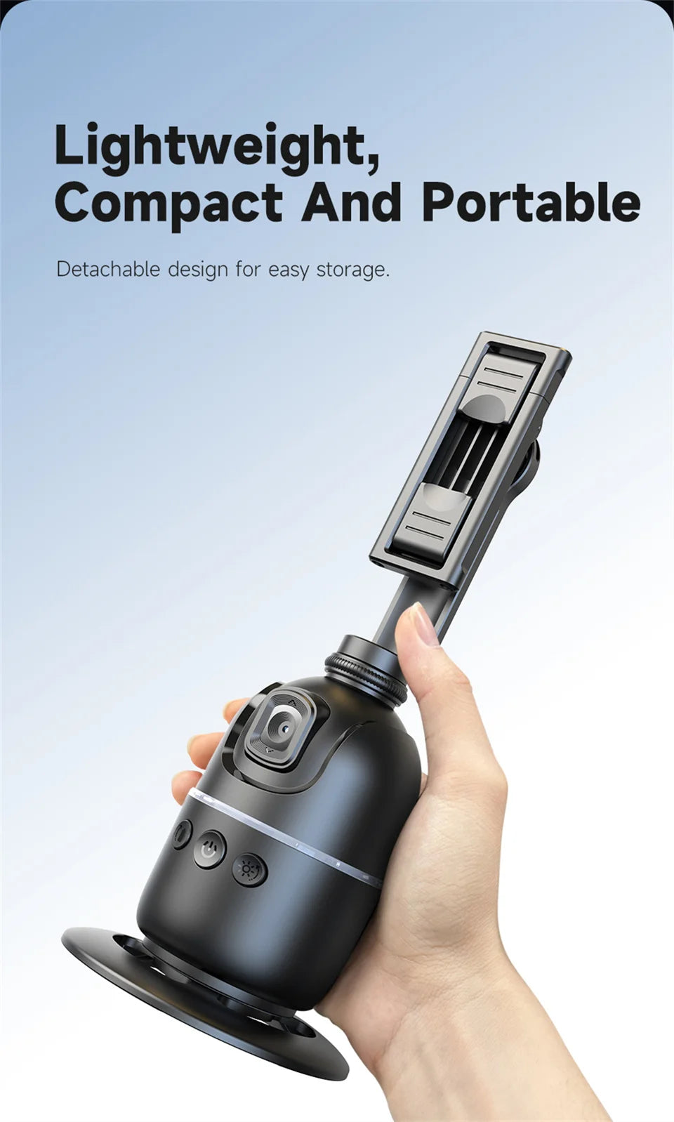 FGCLSY P03 Gimbal Stabilizer for Mobile Phone AI 360 Follow Selfie Stand Face Tracking Desktop Gimbal for Cellphone and Cameras
