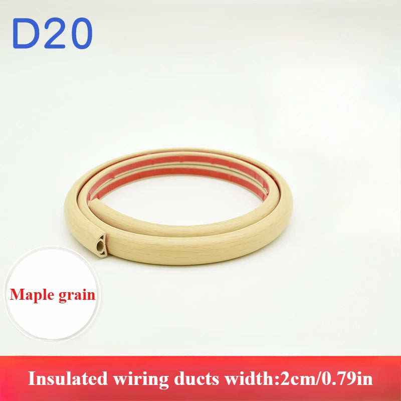 1PC 1M/3M Electric Cord Covers For Floor Flexible Wire Duct Flame-Retardant Cable Protector Floor Insulated Cord Hider