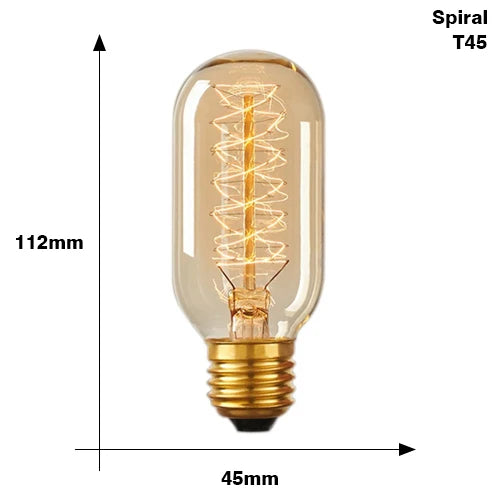 Vintage Edison Bulb E27 40w 220v Ampoule Vintage Bulb Edison Lamp Filament Incandescent Light Bulb Indoor Decor Edison Lamp