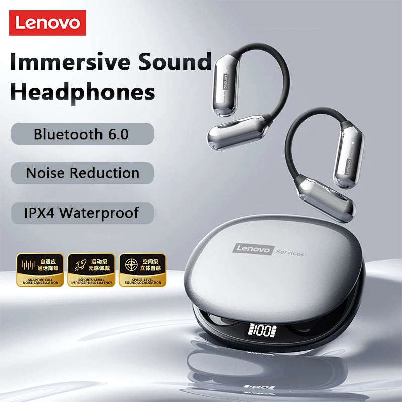 Lenovo LE503 OWS Bone Conduction Wireless 6.0 Bluetooth Headphones HD Stereo Music Game Earphones Noise Cancelling Sport Earbuds