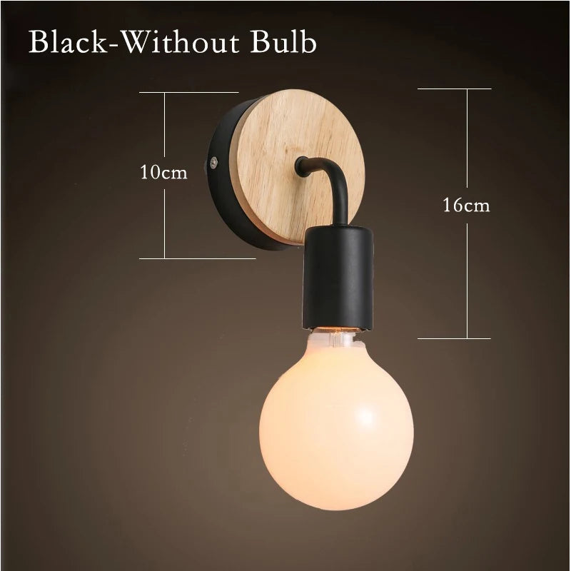 Retro Hemp Rope Wall Lamp (E27, Iron)