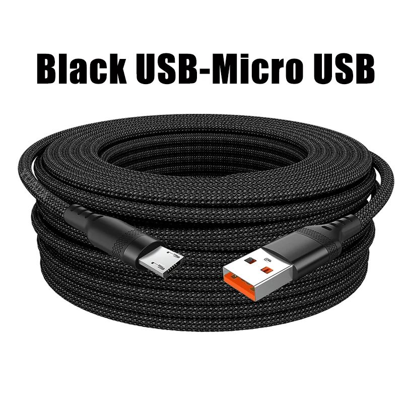 4-YUAIJA 3-in-1 Braided Fast Charging & Data Sync Cable – Lightning / Type-C / Micro USB (6A Max)