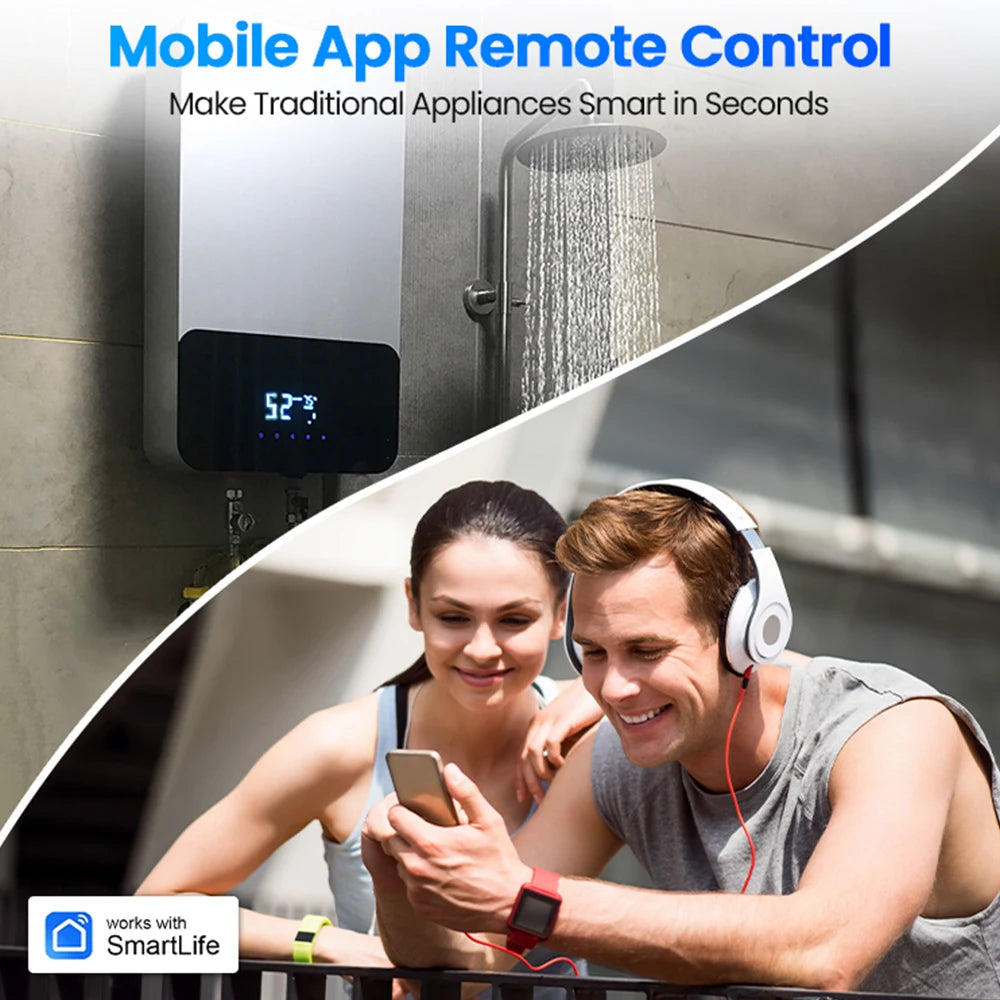 2-Tuya Smart Plug US Standard 10A/16A WiFi Outlet Works With Alexa Google Assistant APP Remote Control Timer Group Control for US