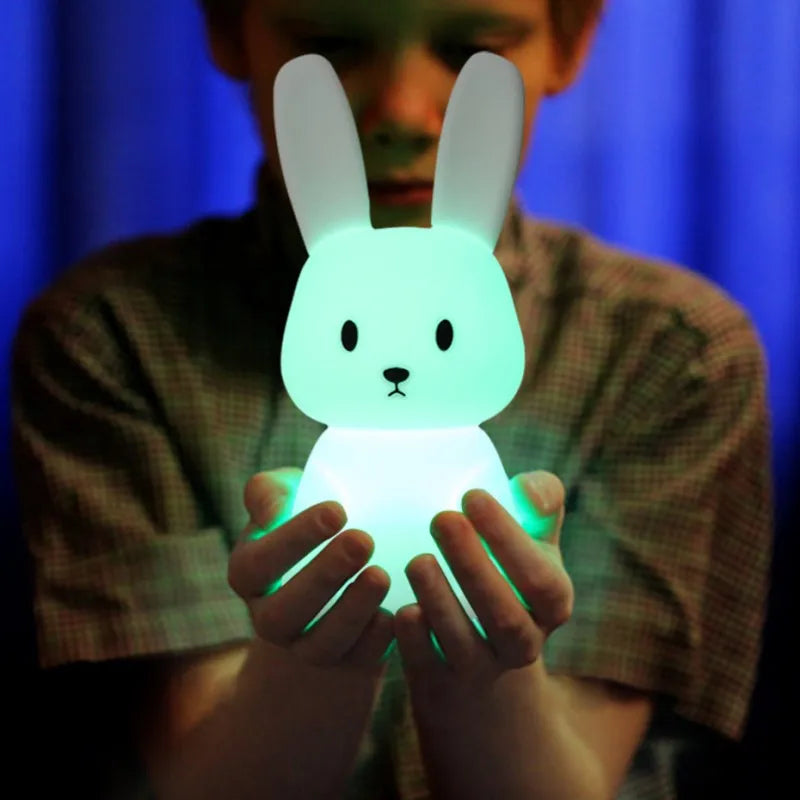 LED Night Light – Silicone Rabbit Touch Sensor Lamp