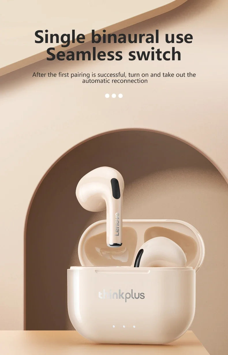 Original Lenovo LP40 Plus Wireless Headphones TWS 5.3 Bluetooth Headset Music Game Earphones Sport Call Noise Reduction Eaubuds