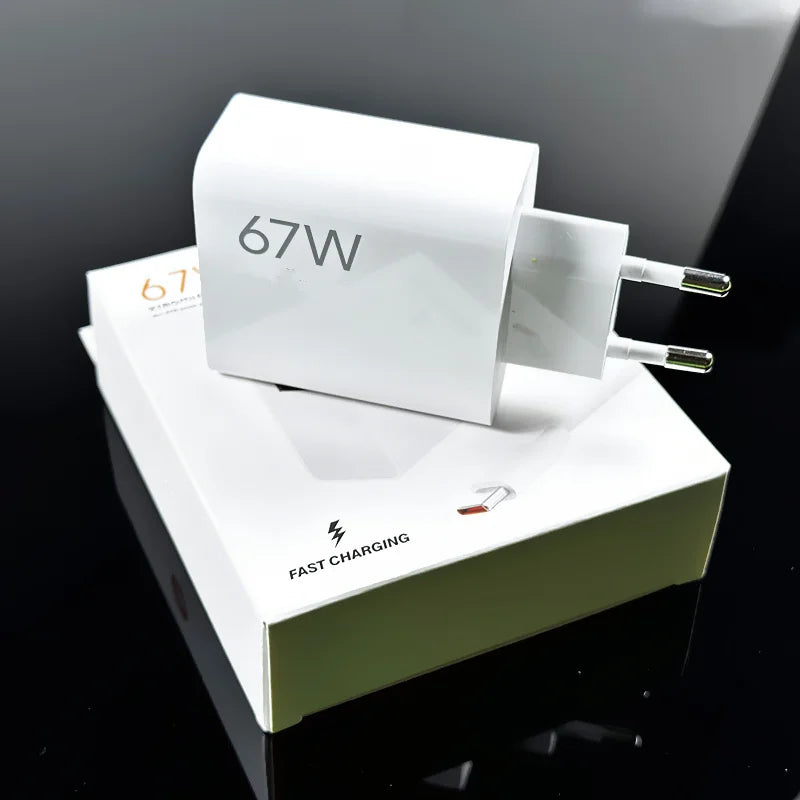 Xiaomi Charger 67W EU Fast Charge Power Adapter 6A Type C Cable For Xiaomi 12 11 POCO X5 X4 Pro Redmi Note 9 10 11 Pro