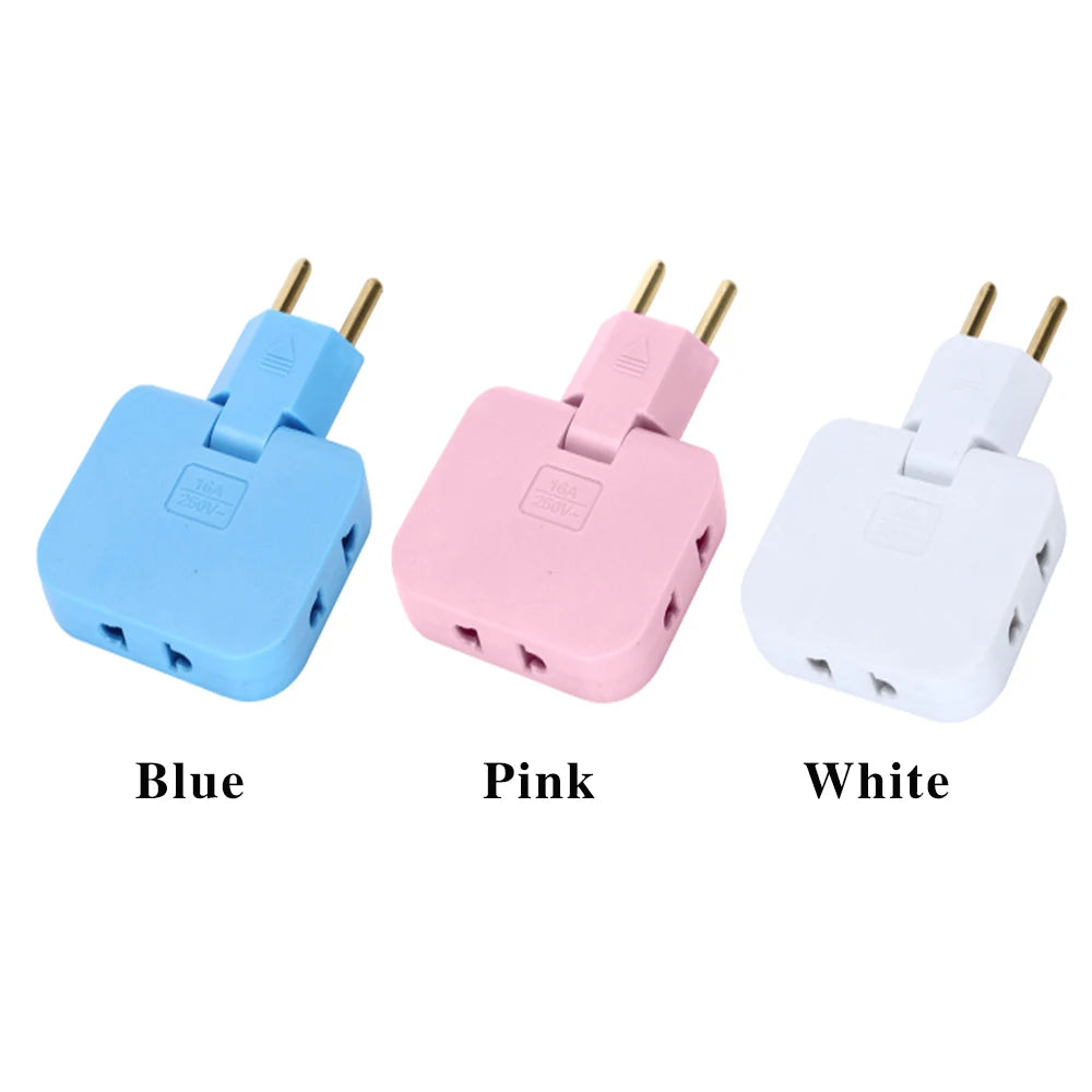 US EU Plug 180 Degree Rotatable Socket Converter 3 in 1 US Extension Plug Multi-Plug Mini Slim Wireless Outlet Adapter Sockets