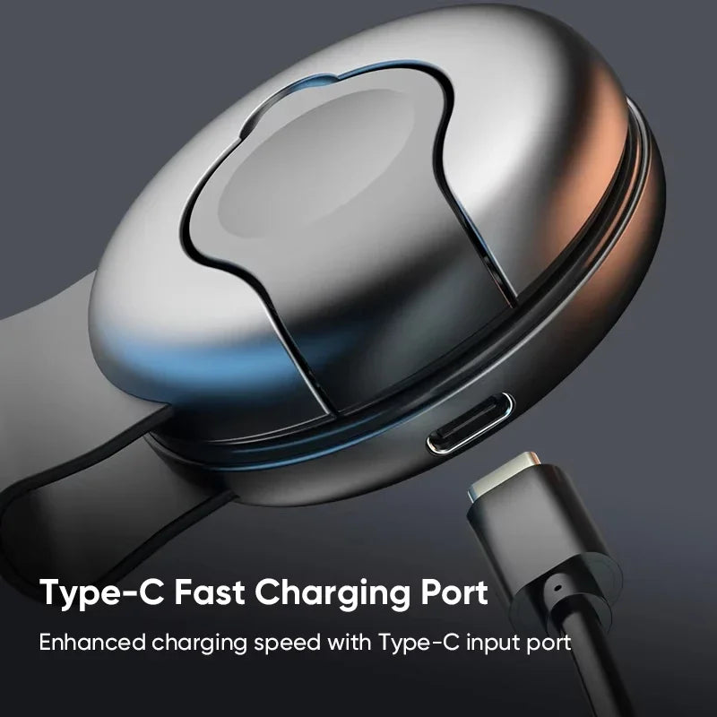 Mini Travel Charger Wireless Charging 3 in 1 Portable Foldable Fast Charger Dock for IPhone 16 15 14 AirPods Apple Watch