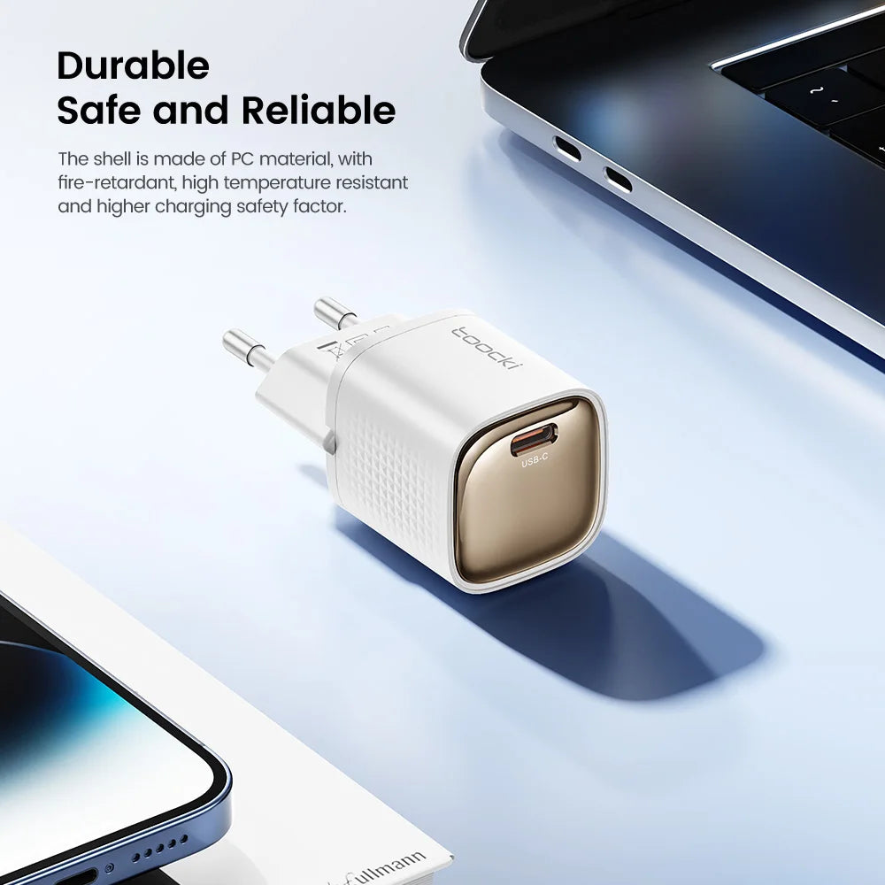 4-Toocki PD 20W USB C Charger Quick Charge QC3.0 Fast Type C Charger for iPhone 15 14 13 12 11 Pro Max iPad Portable USB C Charger