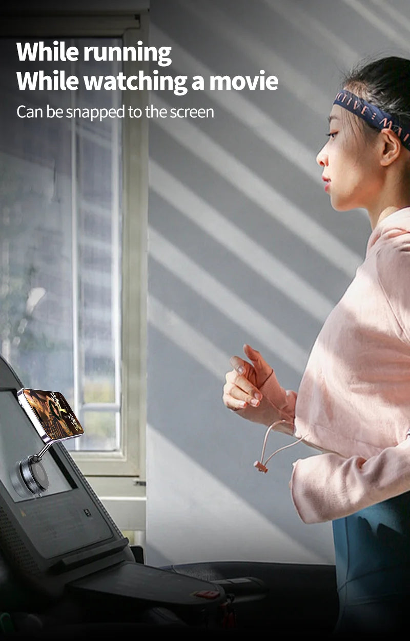 Car Mount Electric Vacuum Magnetic Holder Foldable Strong Suction Stand For Cell Phone For iphone 12 13 14 15 16 Live Streaming