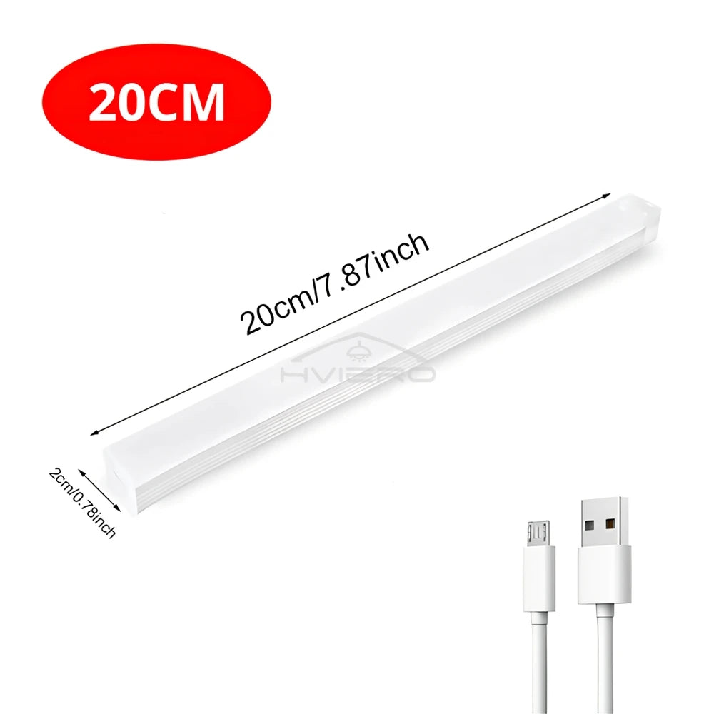 Motion Sensor Night Lights | Wireless LED Lamp | USB Rechargeable, Magnetic for Wardrobe, Room, Closet, Kitchen, Aisle, Tube Detector Bulb