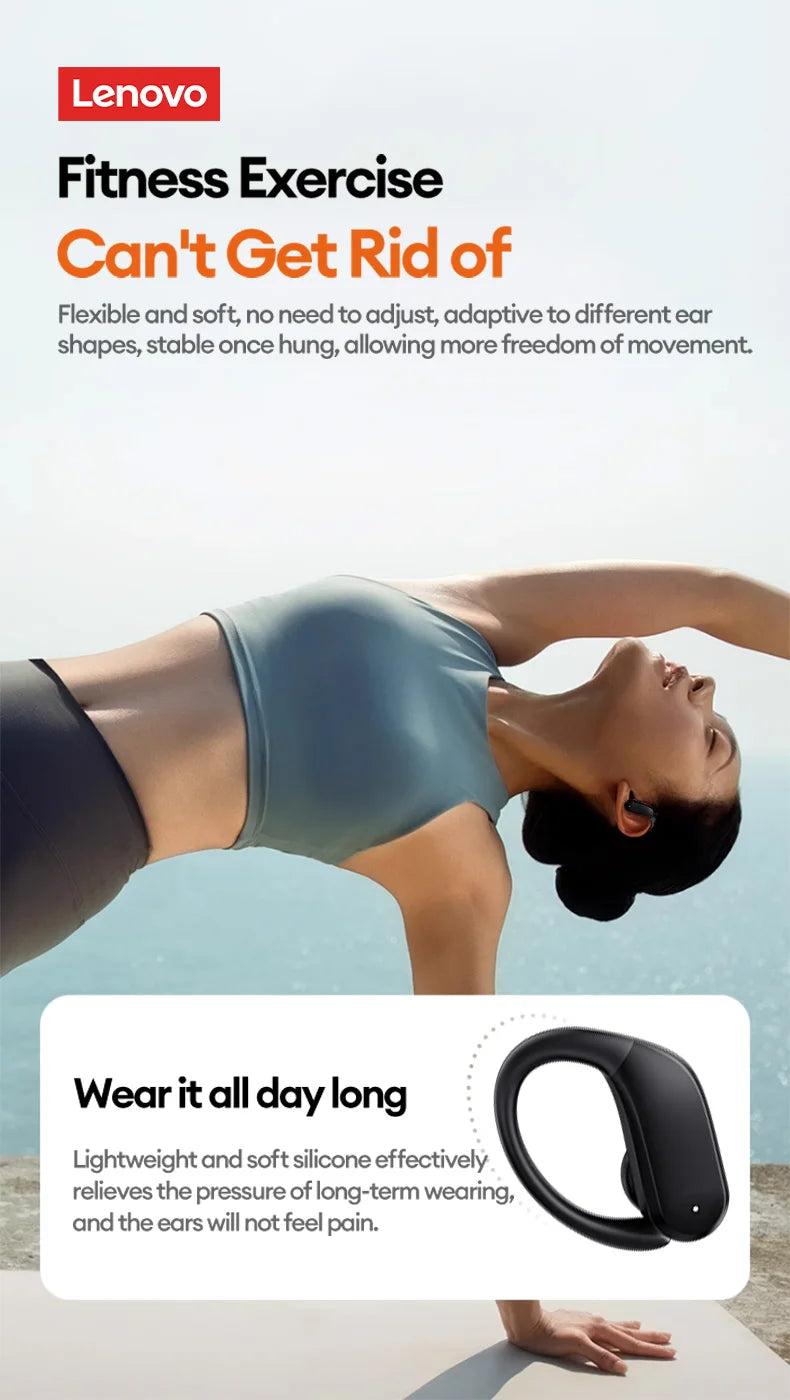 Lenovo XT55 Original Wireless Headphones OWS 5.4 Bluetooth Earphone HIFI Stereo Music Call Game Earbuds Sport Waterproof Headset