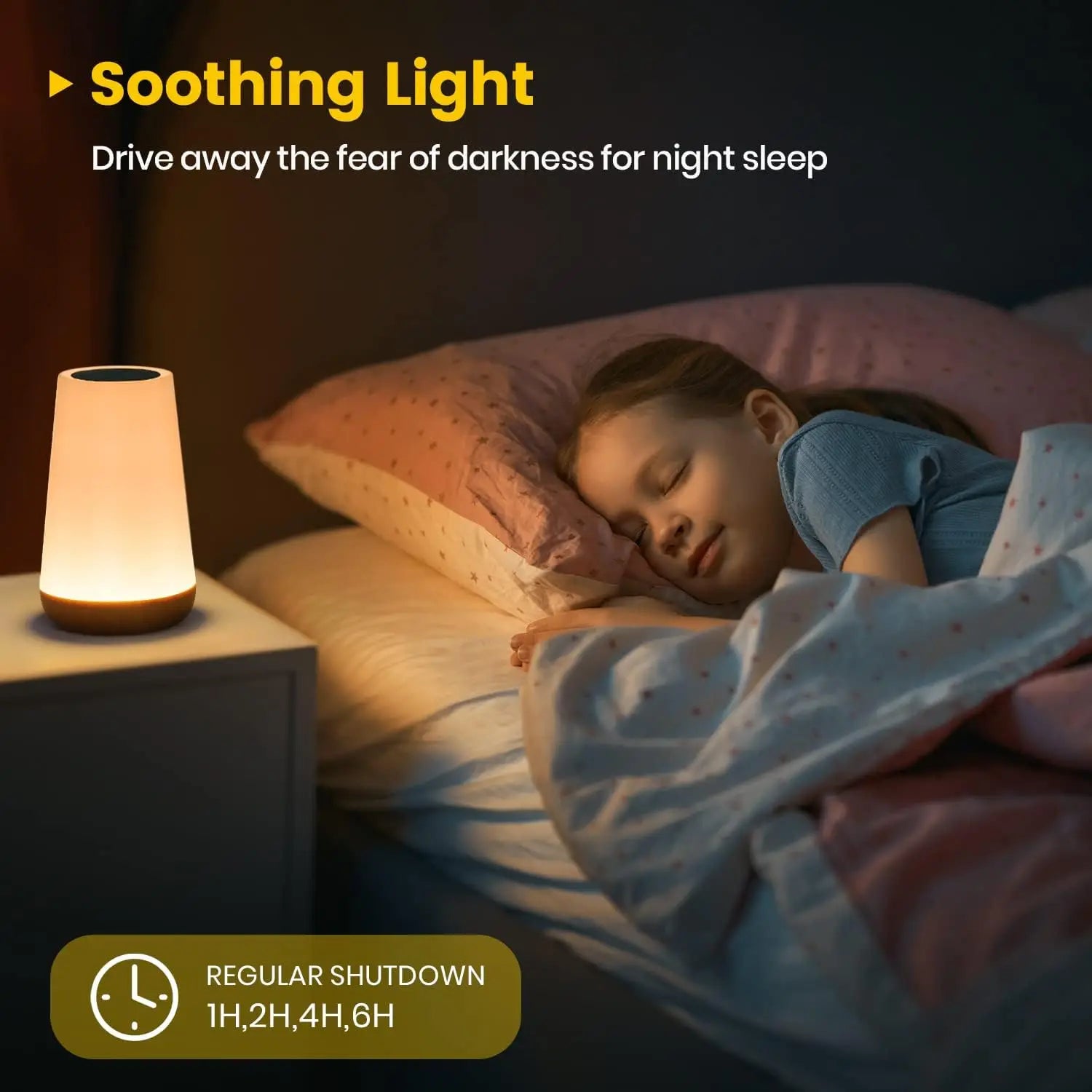 13‑Color Touch &amp; Remote RGB Night Light