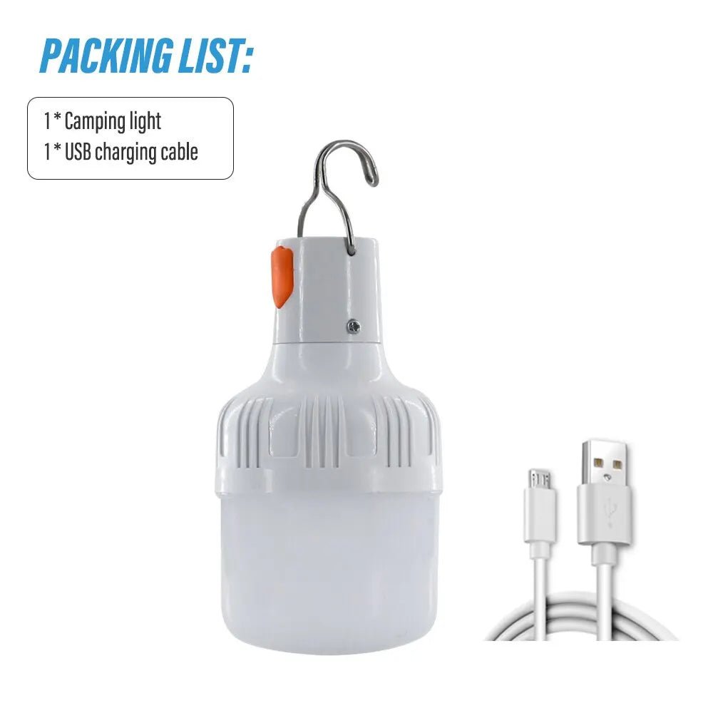 Outdoor USB Rechargeable LED Bulb – Emergency Lamp