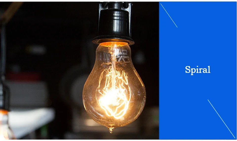 Vintage Edison Bulb E27 40w 220v Ampoule Vintage Bulb Edison Lamp Filament Incandescent Light Bulb Indoor Decor Edison Lamp
