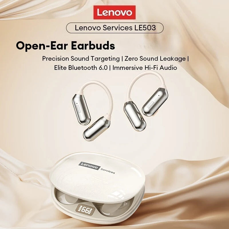 Lenovo LE503 OWS Bone Conduction Wireless 6.0 Bluetooth Headphones HD Stereo Music Game Earphones Noise Cancelling Sport Earbuds