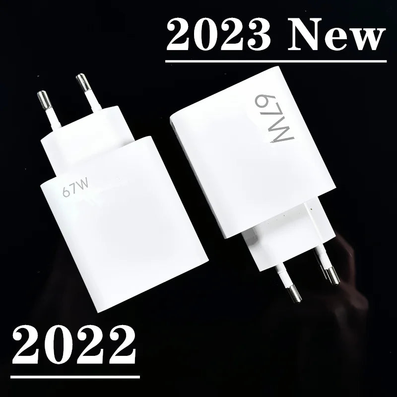 Xiaomi Charger 67W EU Fast Charge Power Adapter 6A Type C Cable For Xiaomi 12 11 POCO X5 X4 Pro Redmi Note 9 10 11 Pro