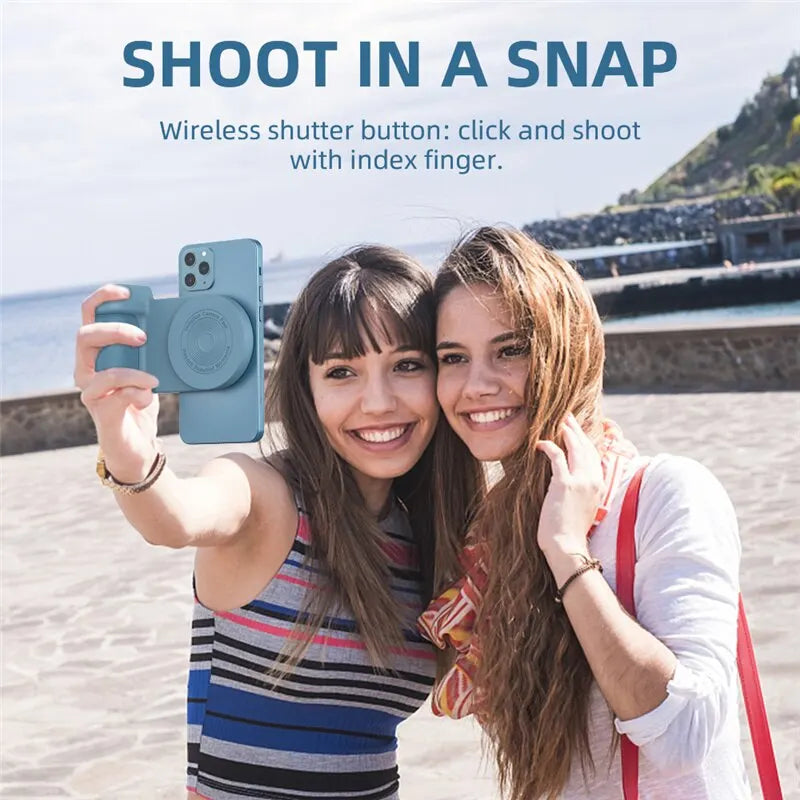 Magnetic Wireless Charger Stand Camera Handle (Bluetooth)