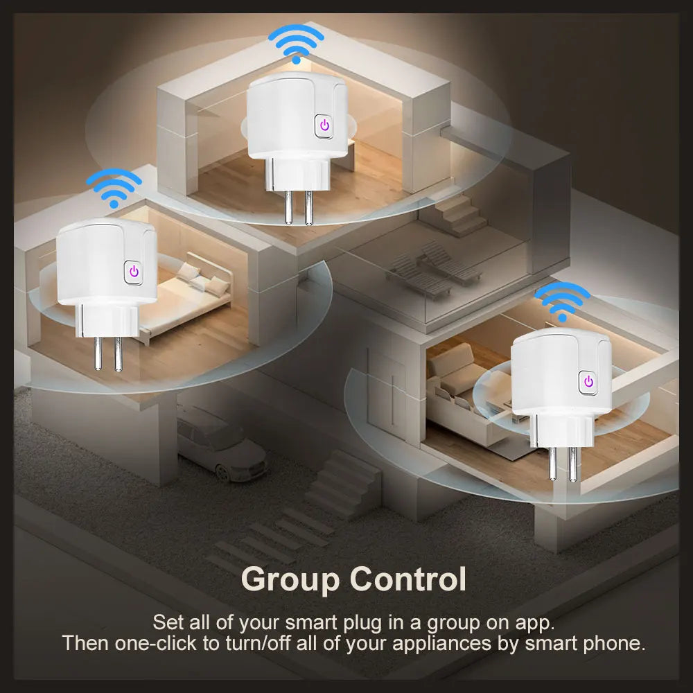 2-Smart Plug WiFi Socket EU 16A/20A With Power Monitor Timing eWelink APP Control Works With Yandex Alice Alexa Google Home