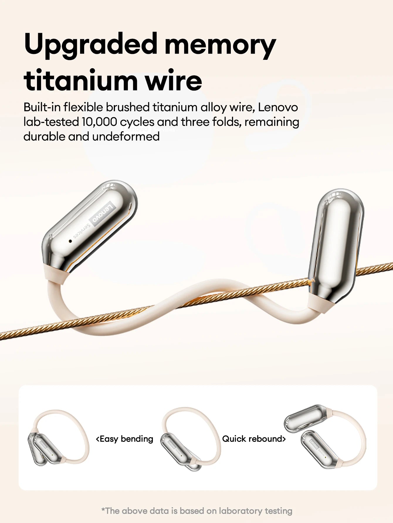 Lenovo LE503 OWS Bone Conduction Wireless 6.0 Bluetooth Headphones HD Stereo Music Game Earphones Noise Cancelling Sport Earbuds