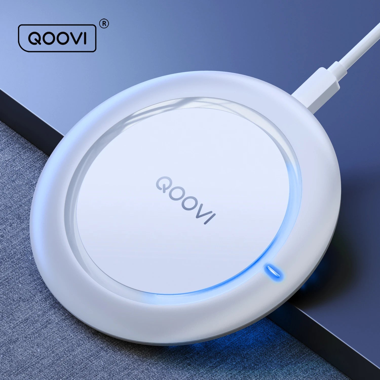 QOOVI 15W Fast Wireless Charger For Samsung Galaxy S22 S21 Note 10 9 8 USB Qi Charging Pad For iPhone 14 13 Pro Max Xs Xr X 8