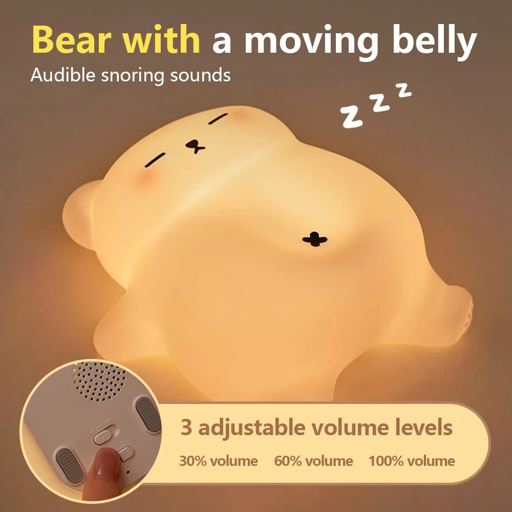 Novelty Animal Silicone Night Light Fox Rabbit Nursery Nightlight Rechargeable Timing Touch Sensor Bedside Table Lamp For Room