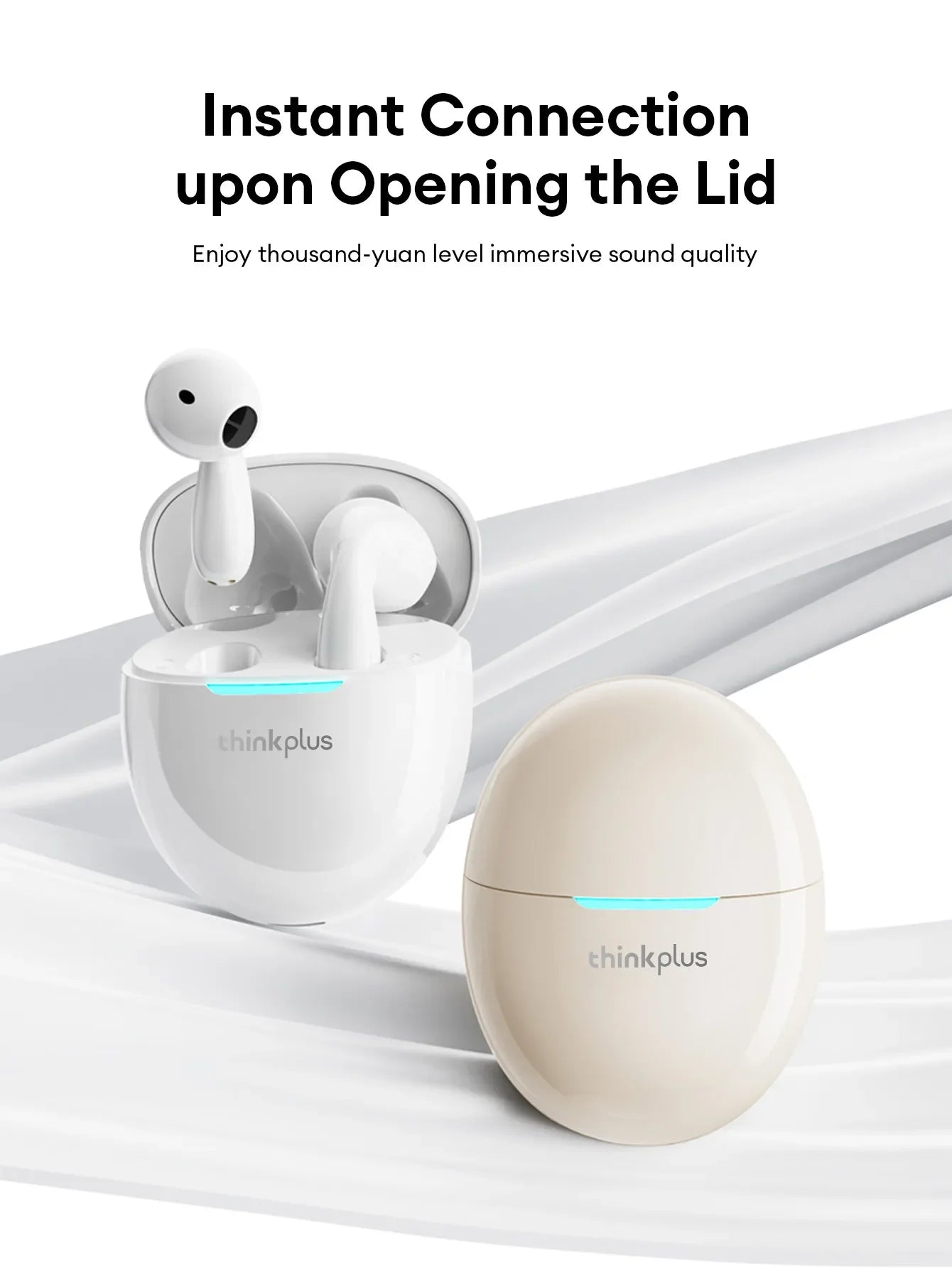 Original Lenovo LP48 TWS Wireless Earphones In Ear 5.4 Bluetooth Headset Music Call Game Noise Reduction EarBuds Sport Headphone