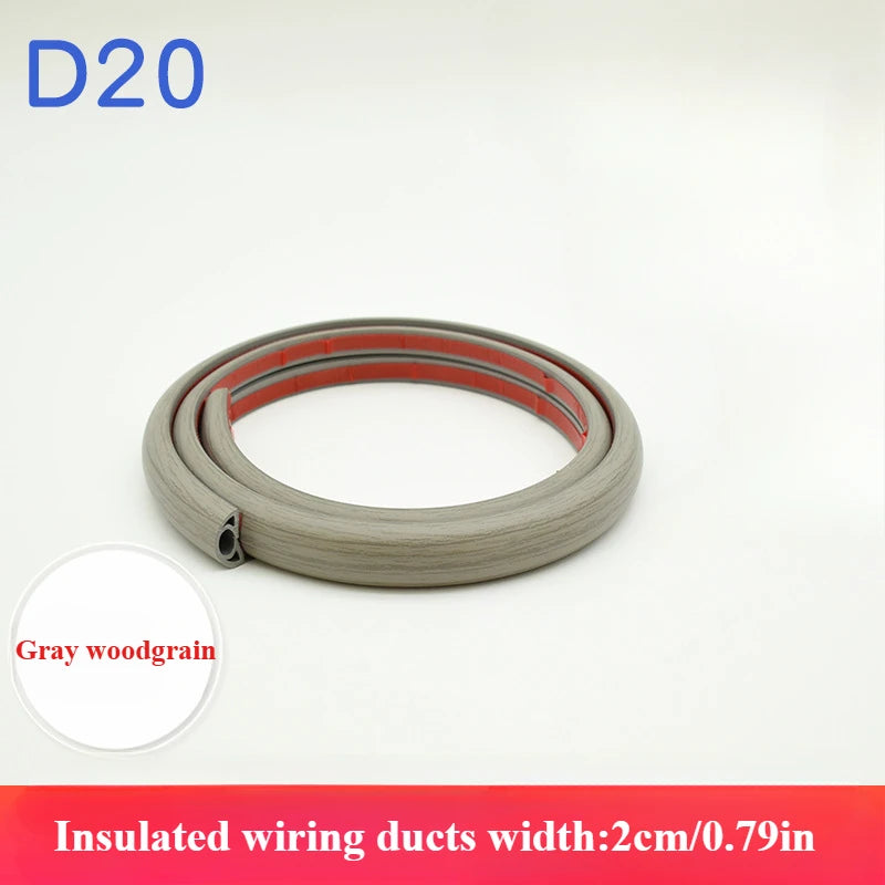 1PC 1M/3M Electric Cord Covers For Floor Flexible Wire Duct Flame-Retardant Cable Protector Floor Insulated Cord Hider