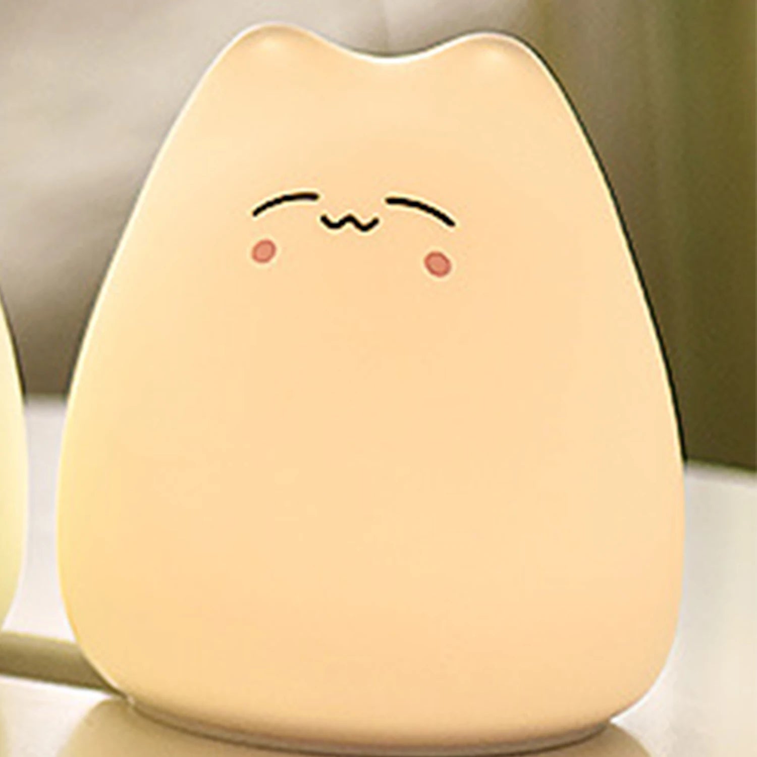 Cute Animal Night Light | Novelty 3-Level Dimmable Nursery Nightlight | USB Rechargeable Table Lamp for Breastfeeding, Toddler, Baby