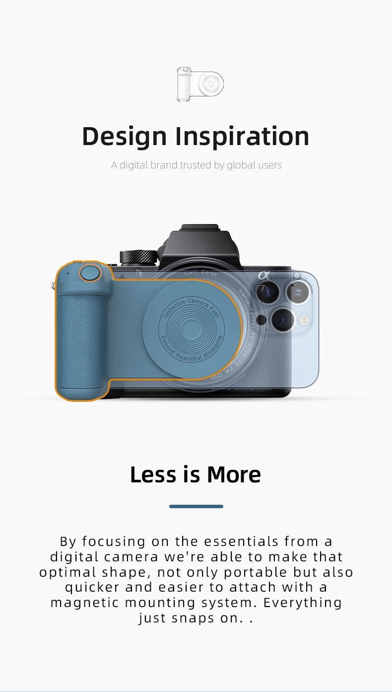 Magnetic Wireless Charger Stand Camera Handle (Bluetooth)