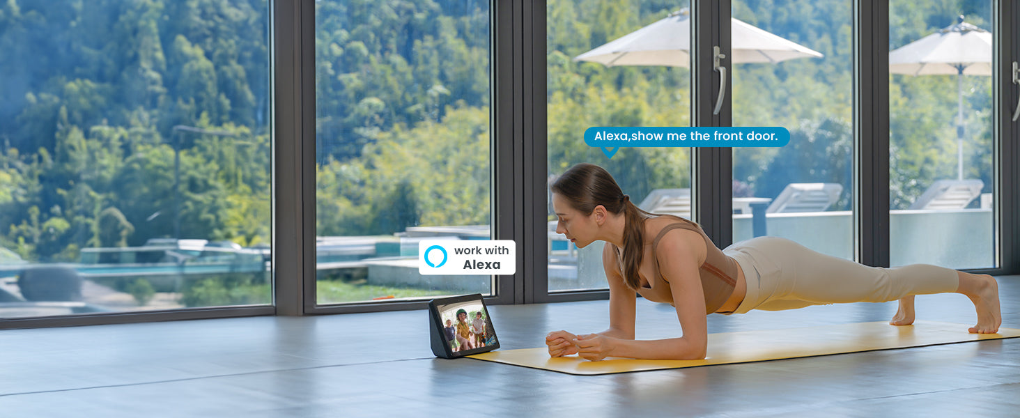 ieGeek Video Doorbell Wireless with Chime 2K HD Doorbell Camera, Smart Home Security Door Bell Voice Message and Changer