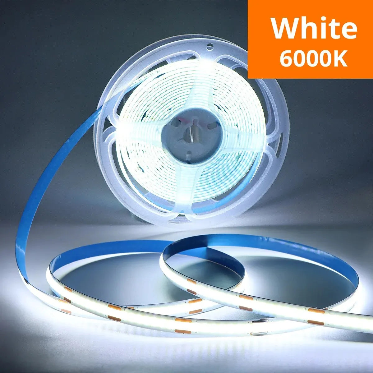 Close-up of touch-dimmer control on COB LED strip