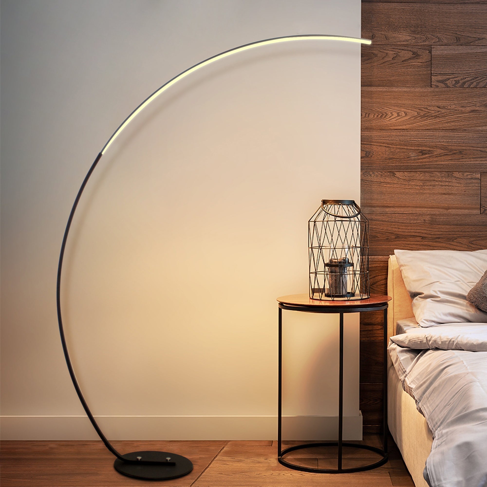 "Dimmable curve floor lamp with 358 light effects"